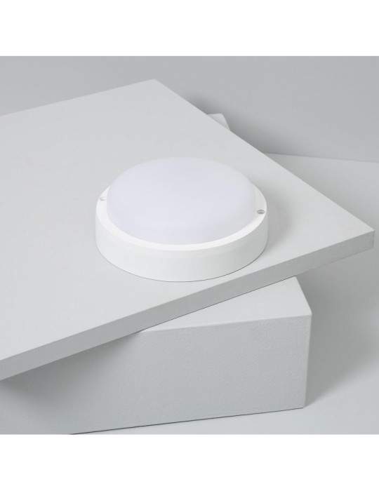 Plafonnier LED Extérieur Rond 15W Hublot White IP65 Ø155 mm