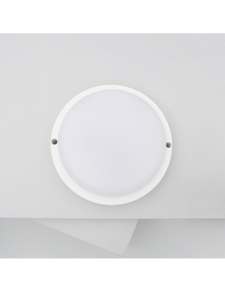 Plafonnier LED Extérieur Rond 15W Hublot White IP65 Ø155 mm