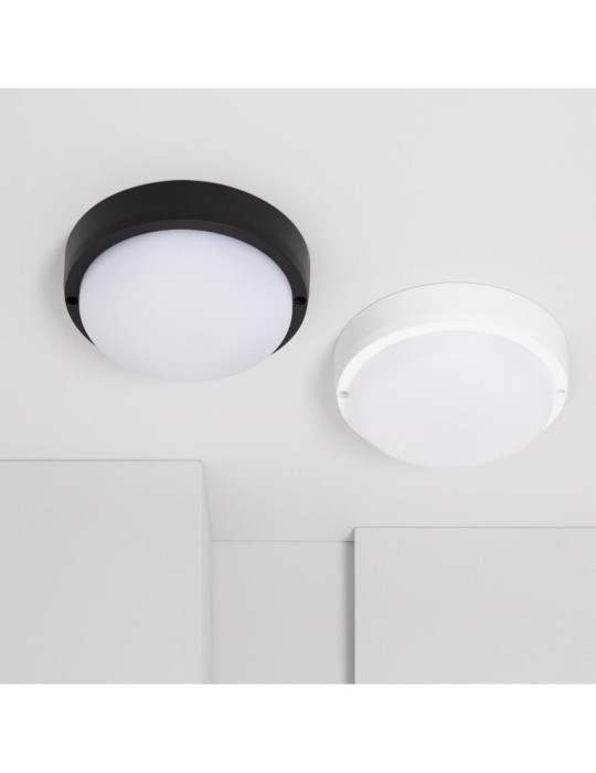 Plafonnier LED Extérieur Rond 15W Hublot White IP65 Ø155 mm