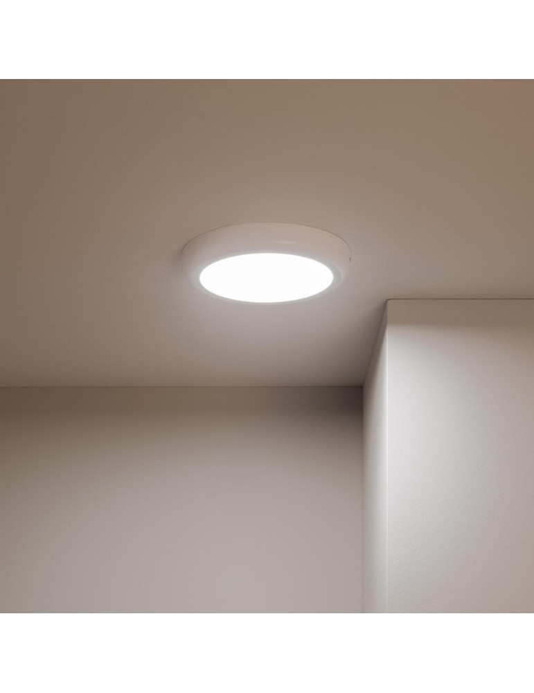 Plafonnier LED Rond 18W Métal Design White Ø225 mm