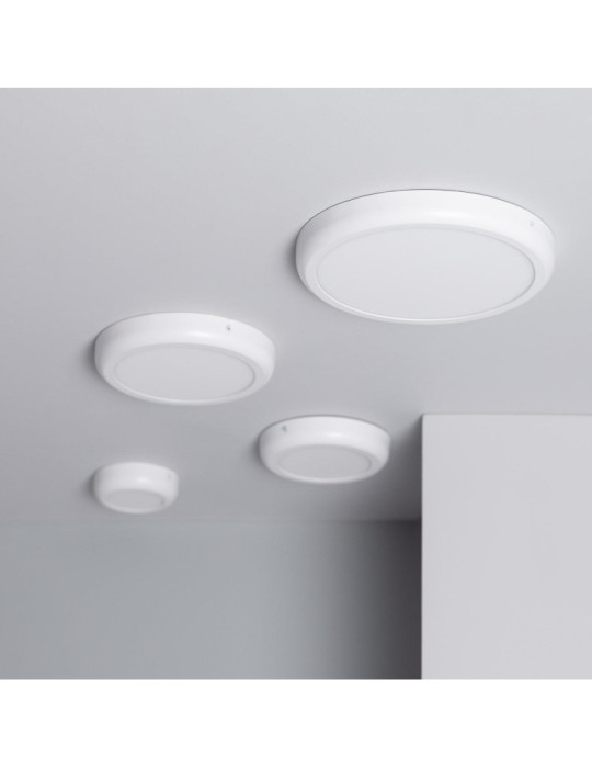 Plafonnier LED Rond 18W Métal Design White Ø225 mm