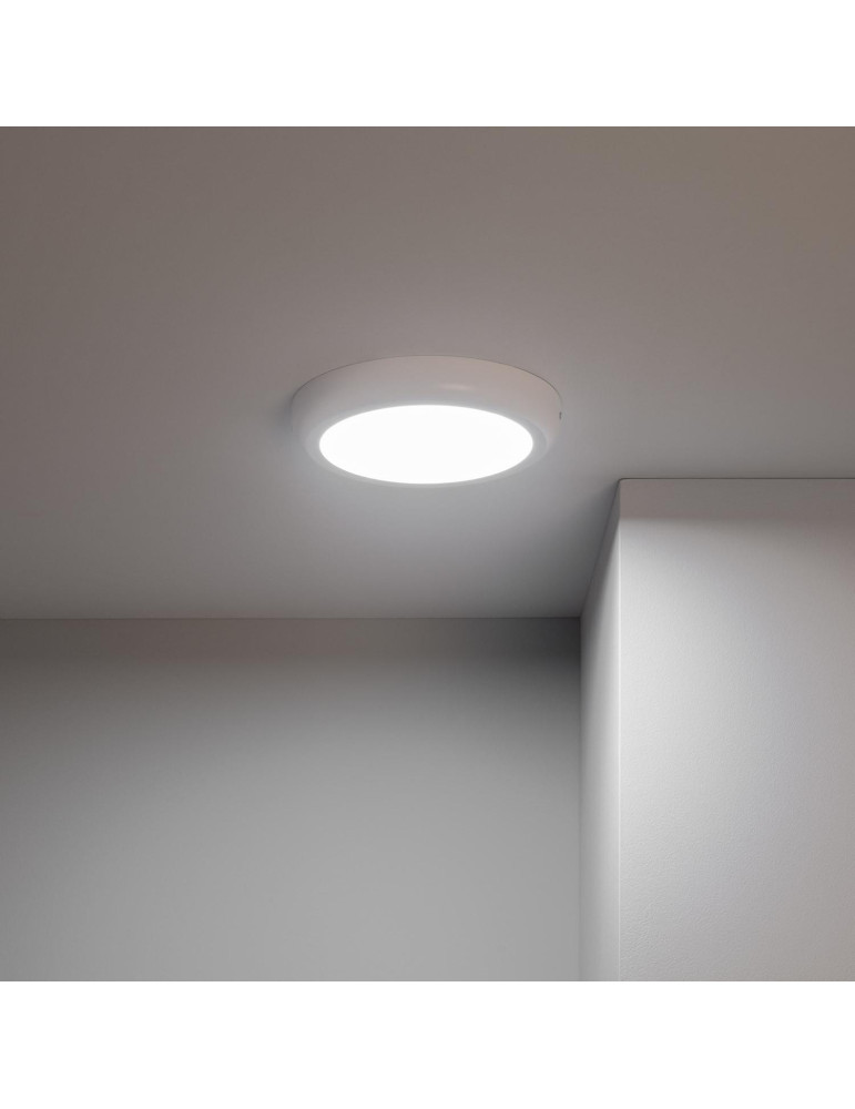 Plafonnier LED Rond 18W Métal Design White Ø225 mm