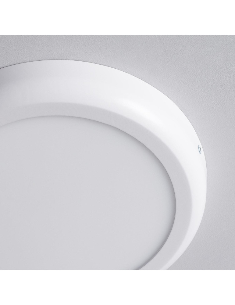 Plafonnier LED Rond 18W Métal Design White Ø225 mm