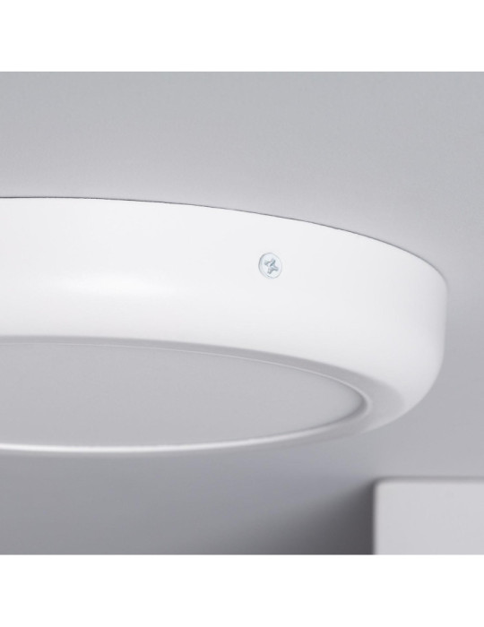 Plafonnier LED Rond 18W Métal Design White Ø225 mm