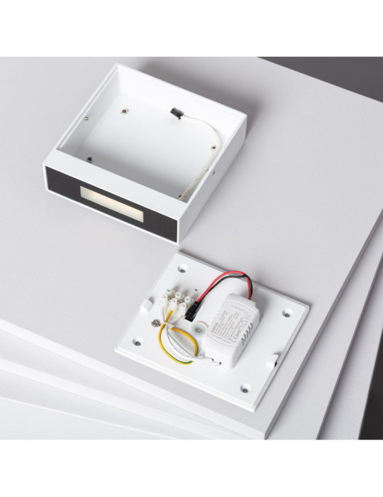 Applique Murale LED Extérieure Aluminium Roma 6W Noire