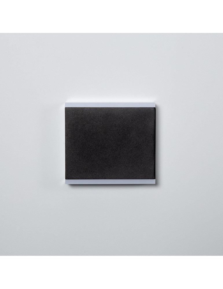 Applique Murale LED Extérieure Orus 6W Éclairage Double Face Carrée Noire