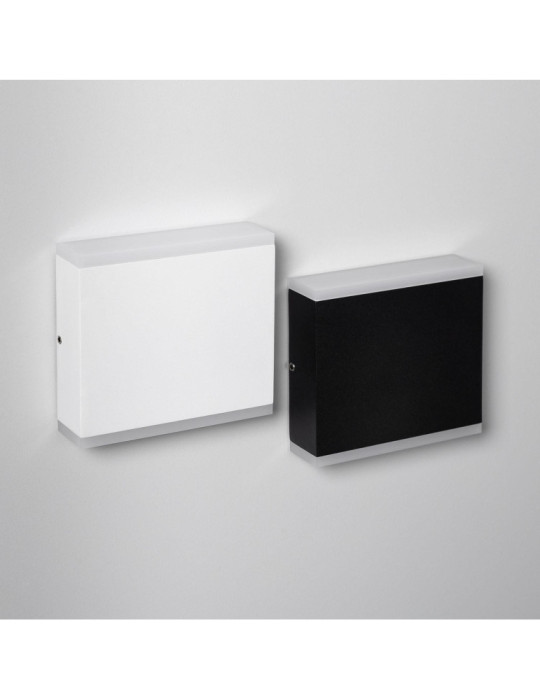 Applique Murale LED Extérieure Orus 6W Éclairage Double Face Carrée Noire