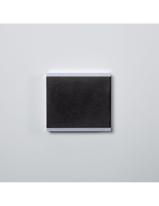 Applique Murale LED Extérieure Orus 6W Éclairage Double Face Carrée Noire