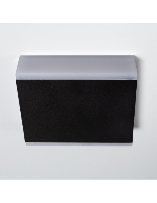 Applique Murale LED Extérieure Orus 6W Éclairage Double Face Carrée Noire