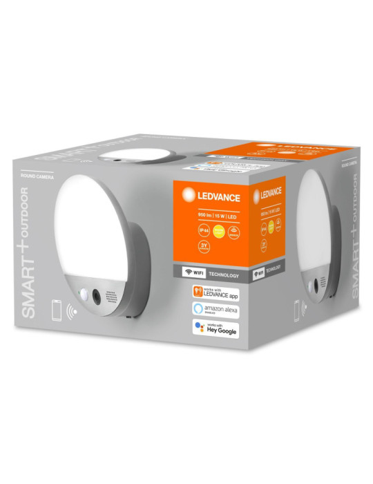Projecteur LED 15W 63lm/W Smart+ WiFi IP44 Rond avec Caméra et Détecteur LEDVANCE 4058075564480