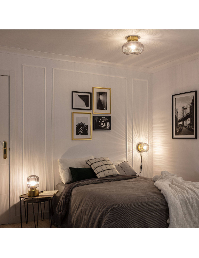 Lampe à Poser Métal et Verre Windsor