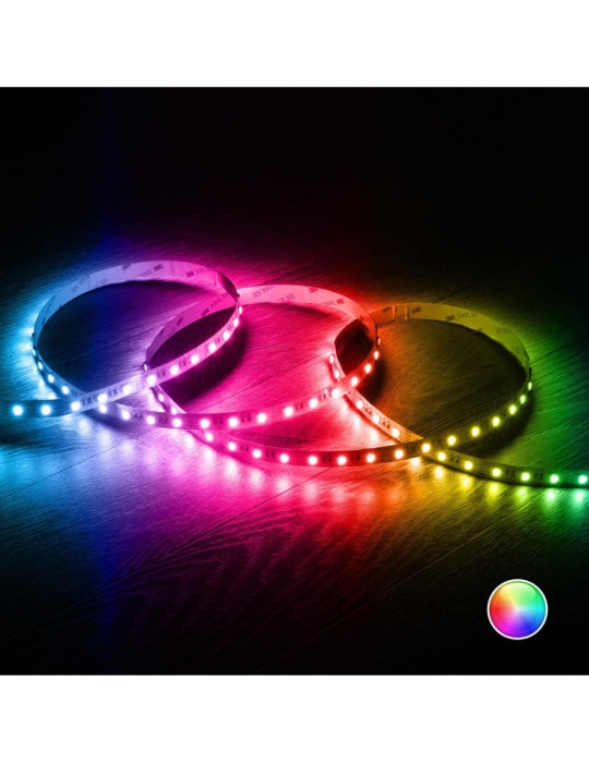 Ruban LED RGBW 12V DC SMD5050 60LED/m 5m IP20 Largeur 12mm Coupe 10cm