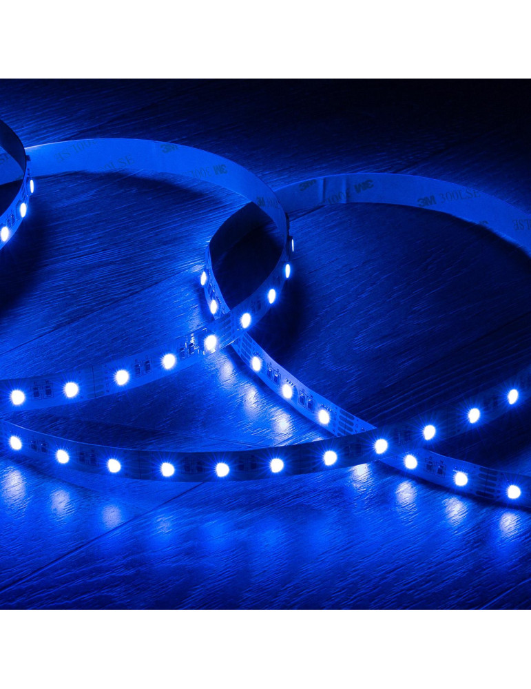 Ruban LED RGBW 12V DC SMD5050 60LED/m 5m IP20 Largeur 12mm Coupe 10cm