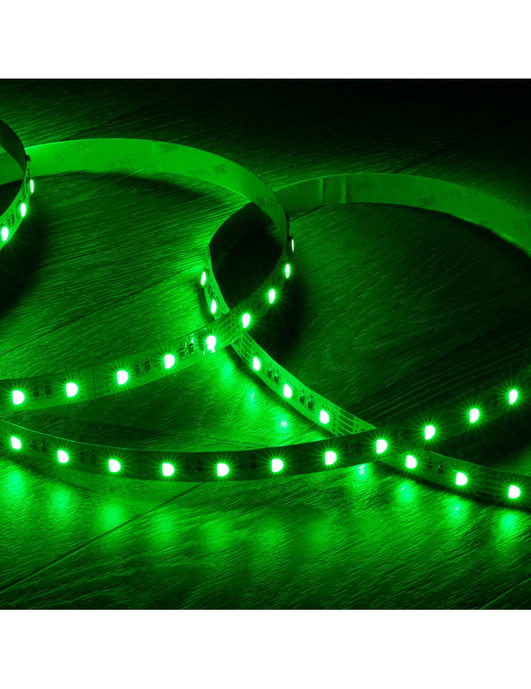 Ruban LED RGBW 12V DC SMD5050 60LED/m 5m IP20 Largeur 12mm Coupe 10cm