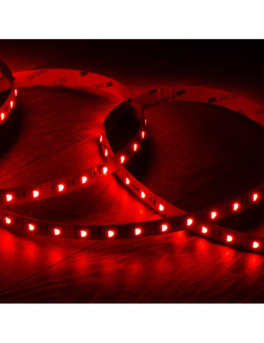Ruban LED RGBW 12V DC SMD5050 60LED/m 5m IP20 Largeur 12mm Coupe 10cm