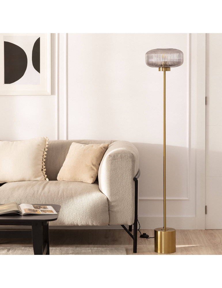 Lampadaire Métal et Verre Windsor