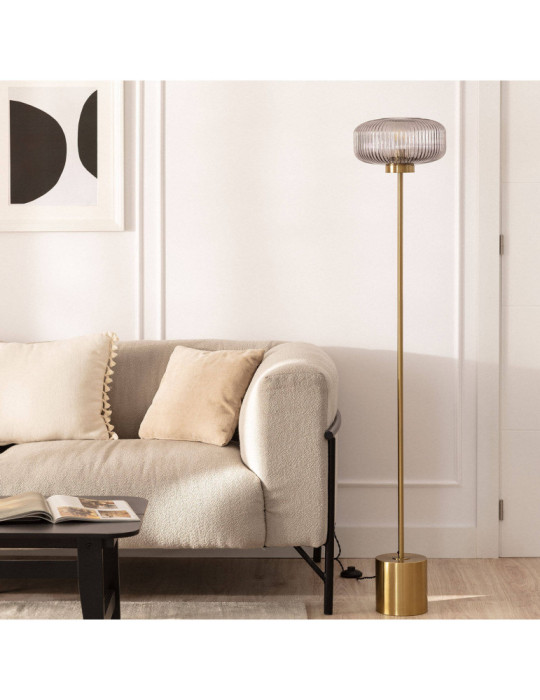 Lampadaire Métal et Verre Windsor