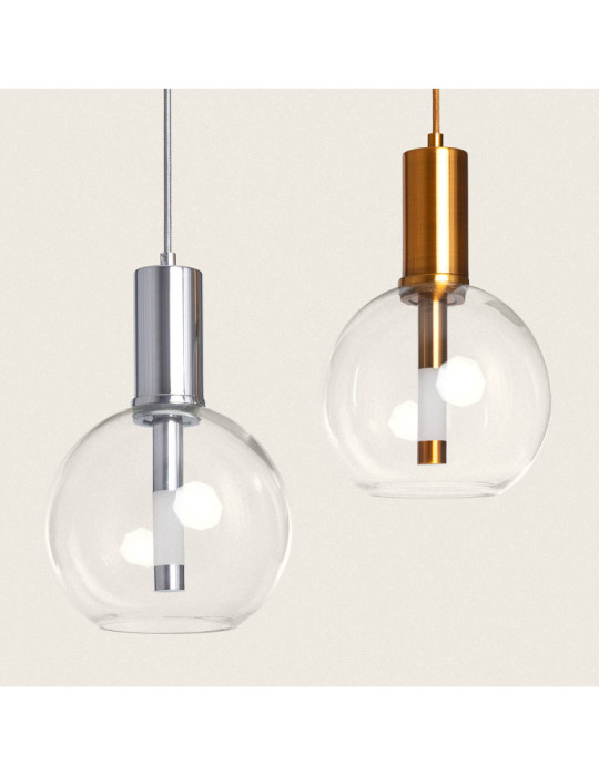 Suspension LED 5W Métal et Verre Ludvika