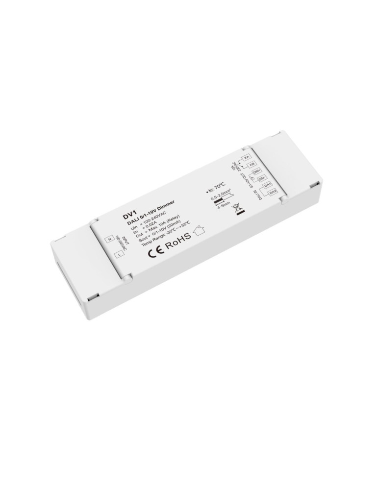 Convertisseur de Variation DALI de 0-1 à 10V Compatible avec Bouton Poussoir Convertisseur de Variation DALI de 0-1 à 10V Compatible avec Bouton Poussoir