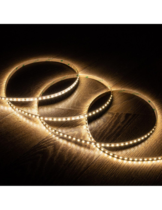 Ruban LED 24V DC SMD2835 120LED/m 5m IP20 Largeur 8mm Coupe 5cm