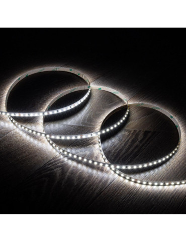 Ruban LED 24V DC SMD2835 120LED/m 5m IP20 Largeur 8mm Coupe 5cm