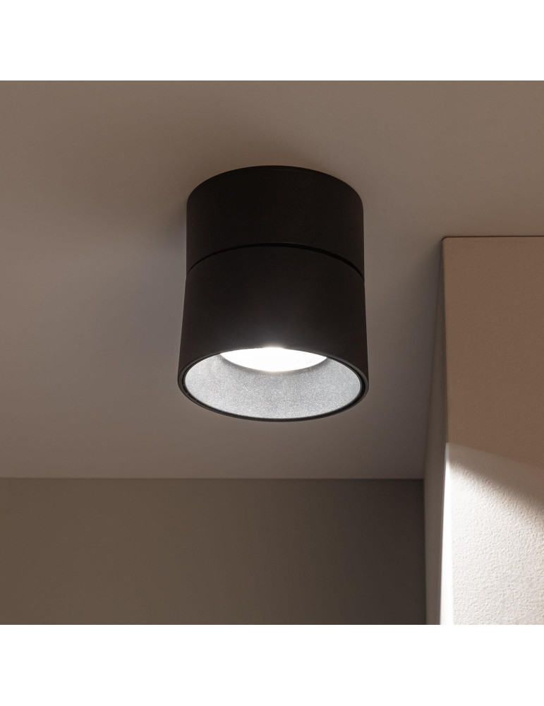 Applique LED 30W Aluminium Ronde Noire New Onuba