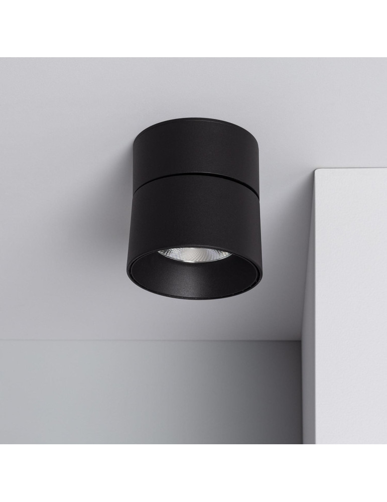 Applique LED 30W Aluminium Ronde Noire New Onuba