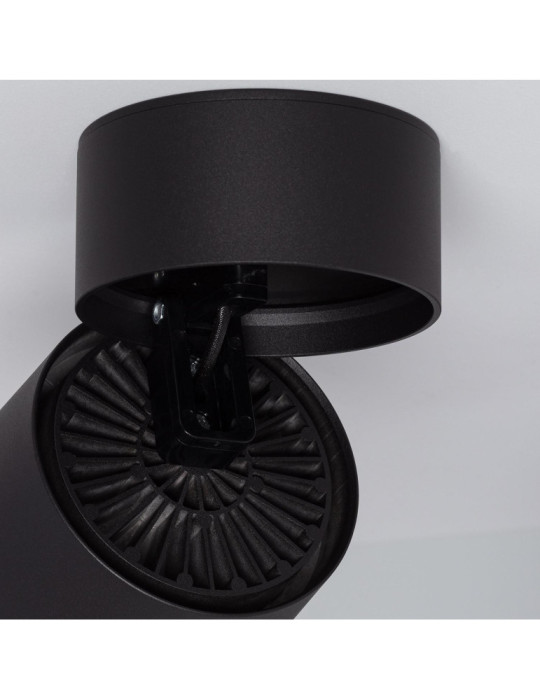 Applique LED 30W Aluminium Ronde Noire New Onuba