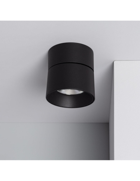 Applique LED 30W Aluminium Ronde Noire New Onuba