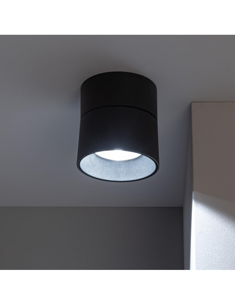 Applique LED 30W Aluminium Ronde Noire New Onuba