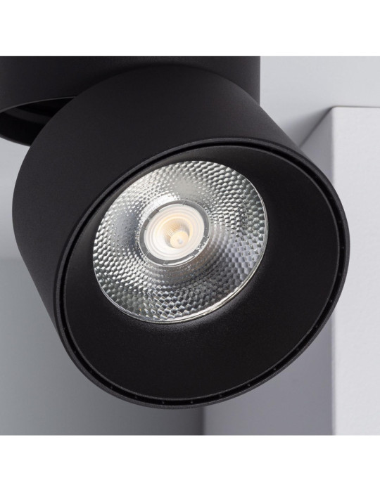 Applique LED 30W Aluminium Ronde Noire New Onuba