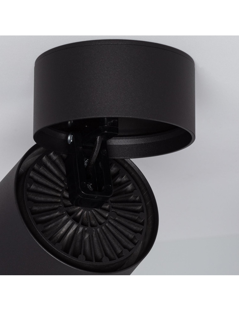 Applique LED 30W Aluminium Ronde Noire New Onuba