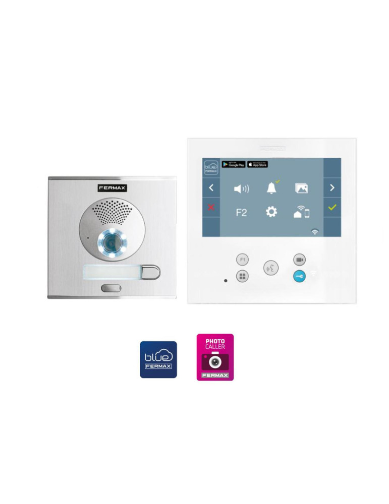 Kit Visiophone 1 Sonnette CITY VEO-XL 7" DUOX Plus WIFI 1L FERMAX 9471