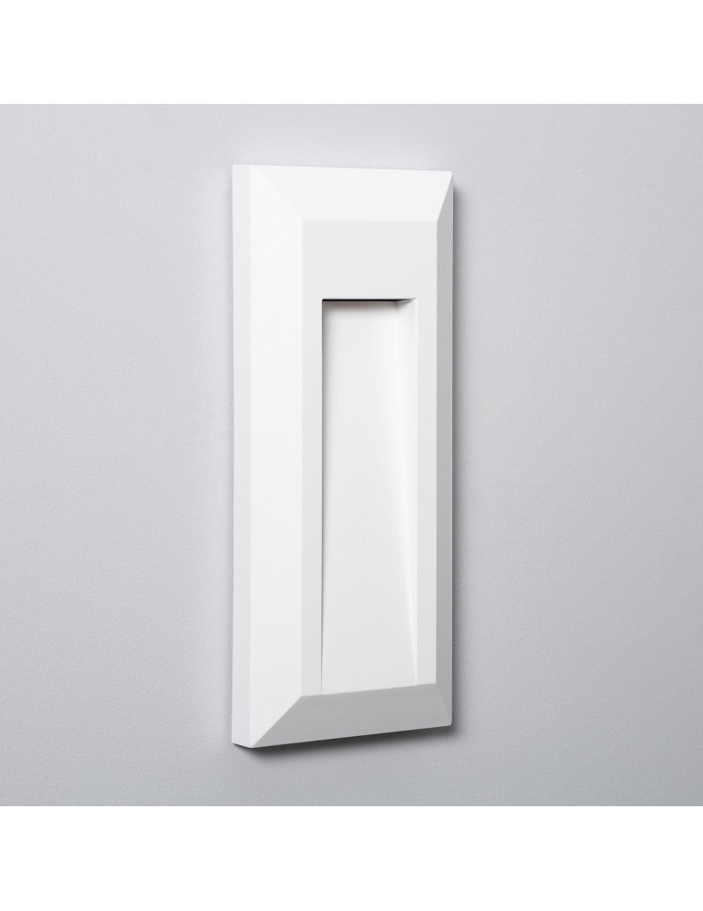 Balise LED Extérieure en Saillie au Mur Rectangulaire Gisli Blanche