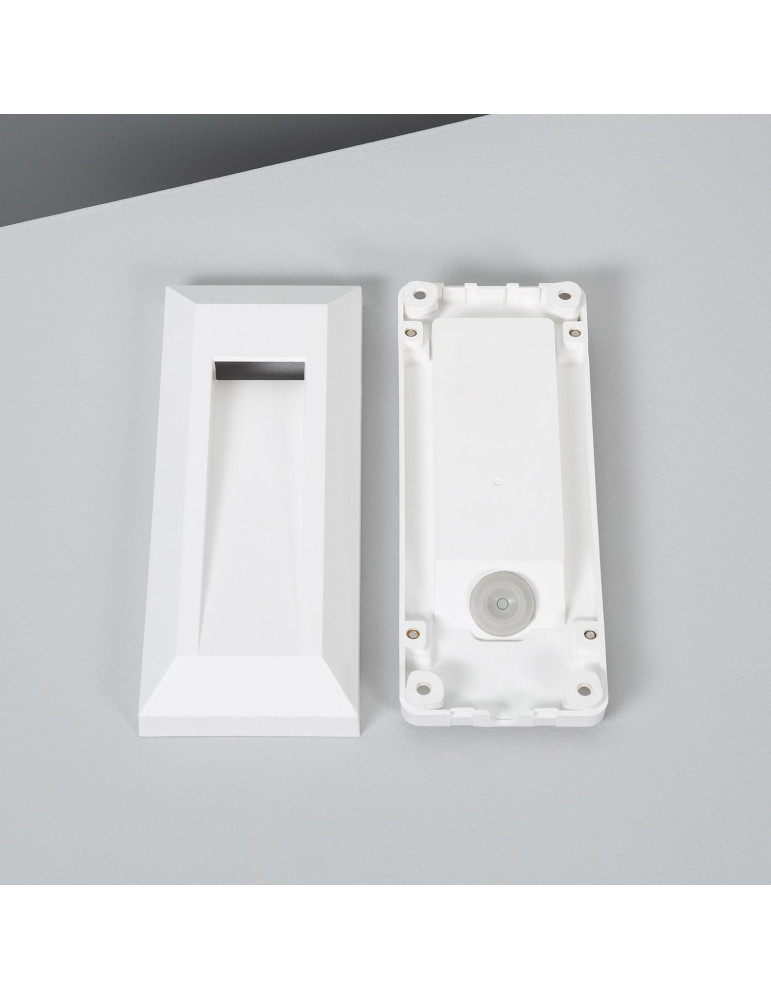 Balise LED Extérieure en Saillie au Mur Rectangulaire Gisli Blanche