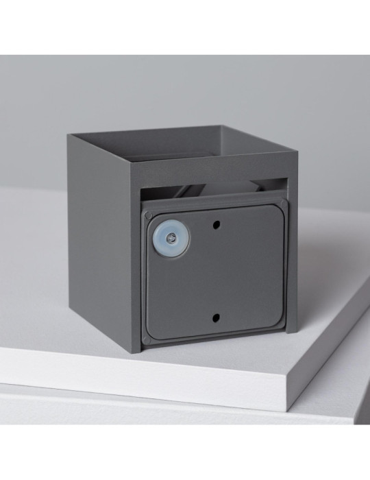 Applique Murale LED Extérieure Aluminium Eros 6W Éclairage Double Face Grise