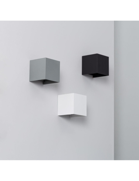 Applique Murale LED Extérieure Aluminium Eros 6W Éclairage Double Face Grise