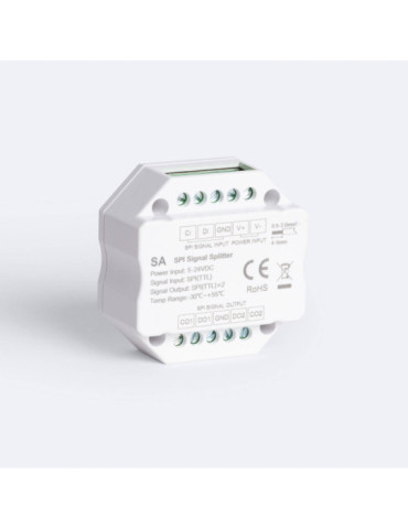 Répartiteur de signal RGB / RGBW - SPI - 5-24VDC