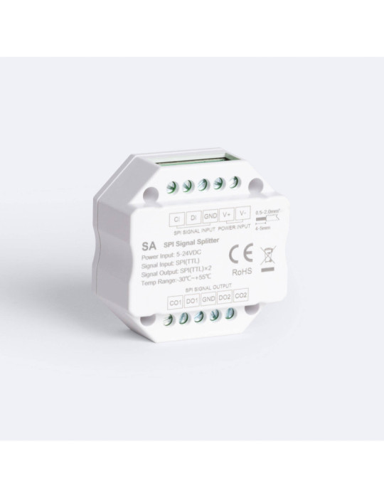 Répartiteur de signal RGB / RGBW - SPI - 5-24VDC