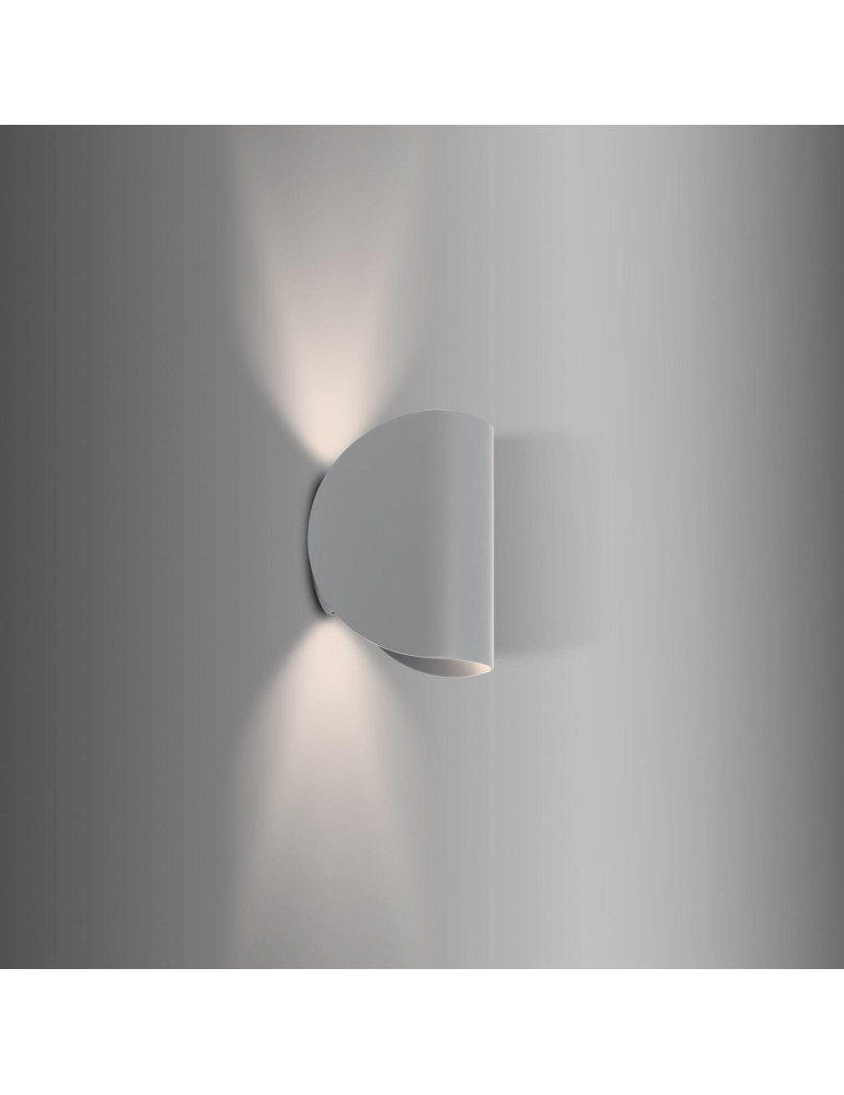 Applique Murale LED Aluminium Gaia 6W Éclairage Double Face Grise