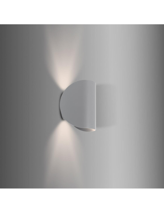 Applique Murale LED Aluminium Gaia 6W Éclairage Double Face Grise