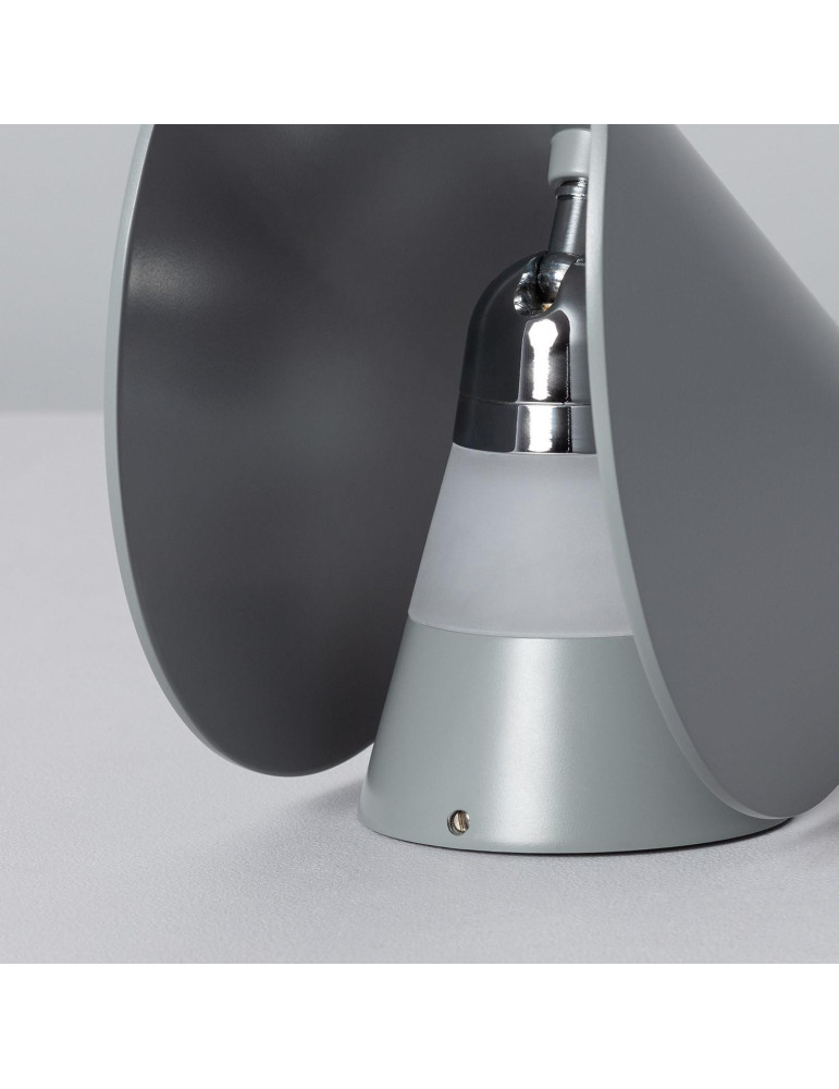 Applique Murale LED Aluminium Gaia 6W Éclairage Double Face Grise