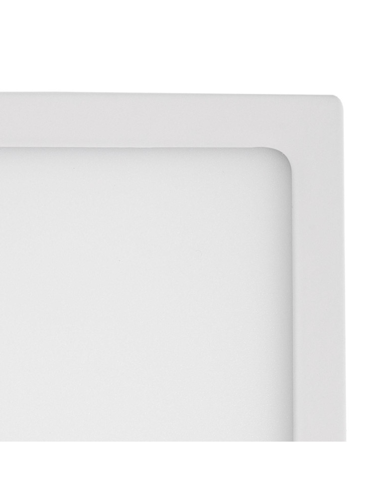 Plafonnier LED Carré 18W Extra-Plat CCT Sélectionnable 205x205 mm