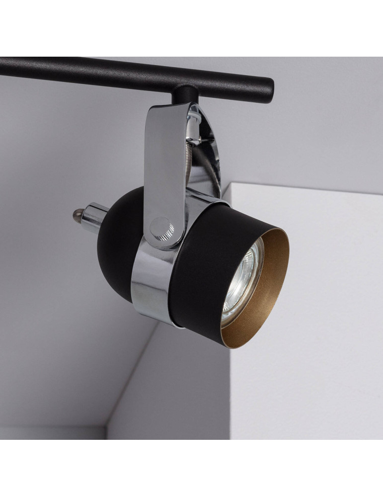 Plafonnier Orientable Aluminium Sinner 2 Spots Noir