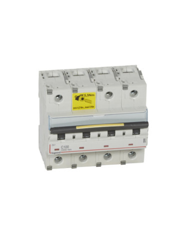 Interruptor Automático Magnetotérmico DX3 Terciario 4P 10/16kA 80-125 A LEGRAND 407933
