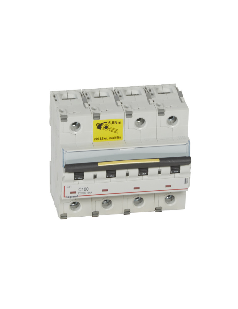 Interruptor Automático Magnetotérmico DX3 Terciario 4P 10/16kA 80-125 A LEGRAND 407933