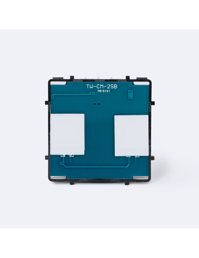 Interruptor Táctil Doble con Marco Cristal Modern