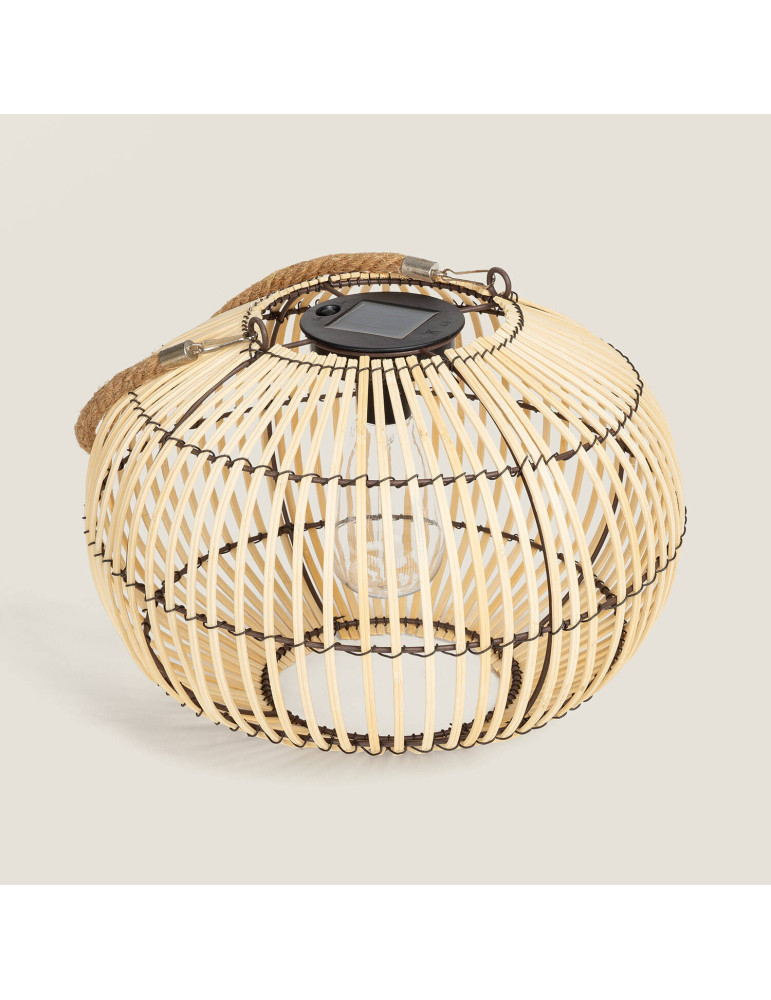 Lampe à Poser LED Extérieure Solaire Rotin Sirpur