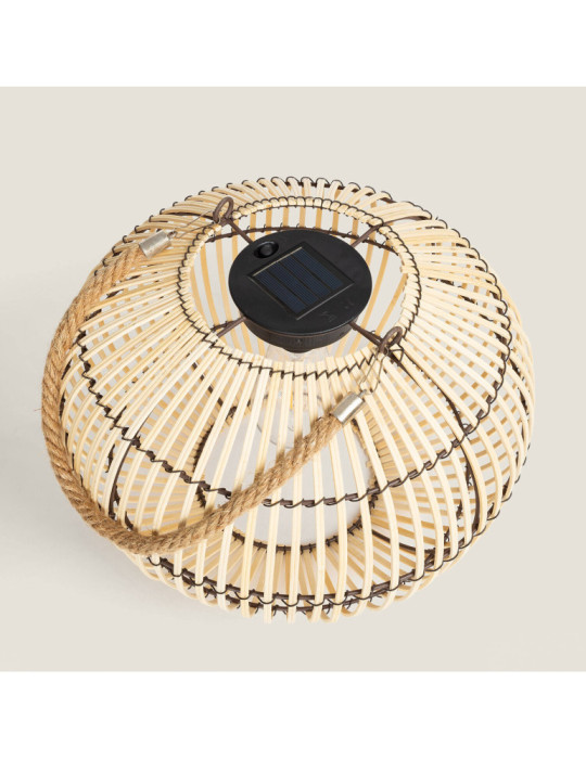 Lampe à Poser LED Extérieure Solaire Rotin Sirpur