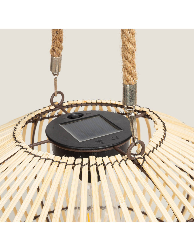 Lampe à Poser LED Extérieure Solaire Rotin Sirpur